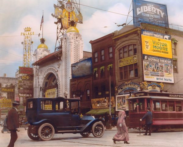 Palace Theatre (Alhambra Theater) - Vintage Shot (newer photo)